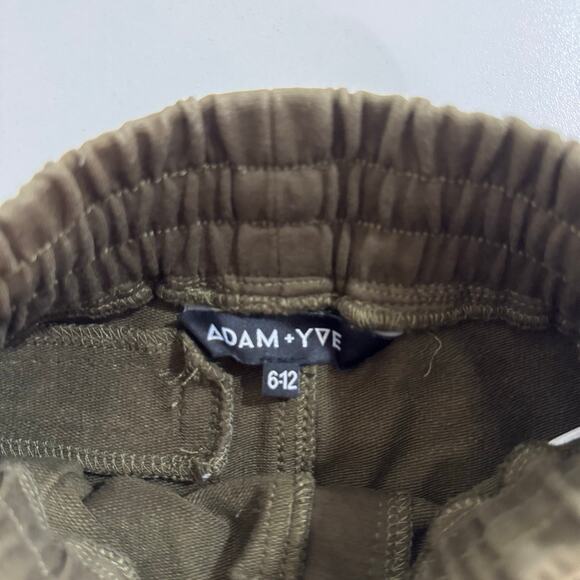 Adam + Yve Retro Army Green Striped Shorts Size 6-12 Months - Picture 2 of 3